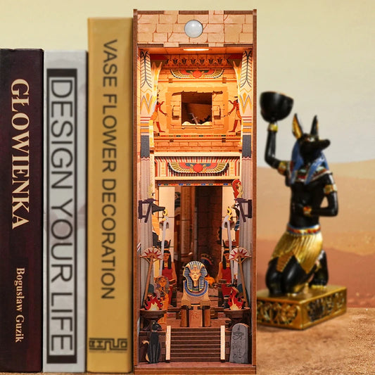 Egyptian Treasure Hunt Book Nook Kit with temple facade