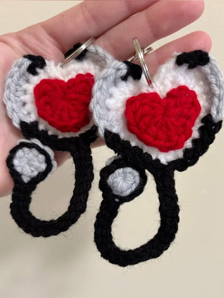Handmade Crochet Doctor Keychain